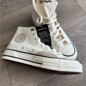 Converse High-Top Sneakers in Cream
